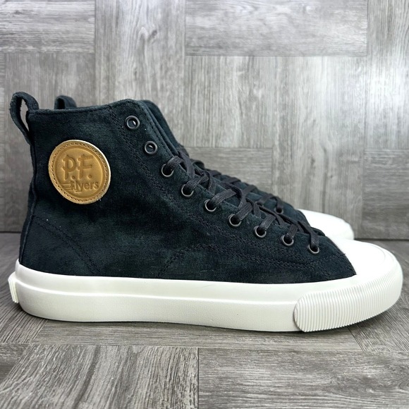 P.F Flyers Shoes - P.F Flyer Men's size 8/Women's 9.5 Black Suede Hightop Shoes